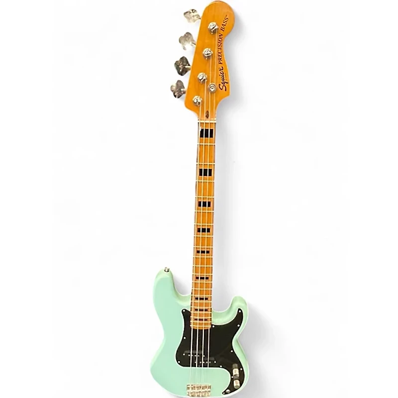 Used Squier Classic Vibe 1970S Precision Bass Seafoam Green Electric Bass Guitar