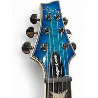 Used Schecter Guitar Research Omen Extreme 6 Ocean Blue Burst Solid Body Electric Guitar