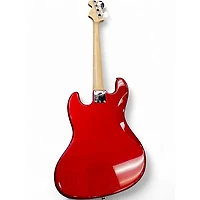 Used Squier Affinity Jazz Bass Candy Apple Red Metallic Electric Bass Guitar