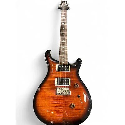 Used PRS SE Custom 24 Amber Burst Solid Body Electric Guitar