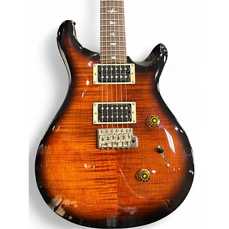 Used PRS SE Custom 24 Amber Burst Solid Body Electric Guitar