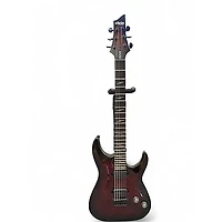 Used Schecter Guitar Research OMEN ELITE BLACK CHERRY BURST  Solid Body Electric Guitar