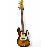 Used Fender 75th Anniversary Commemorative American Jazz Bass Bourbon Burst Electric Bass Guitar