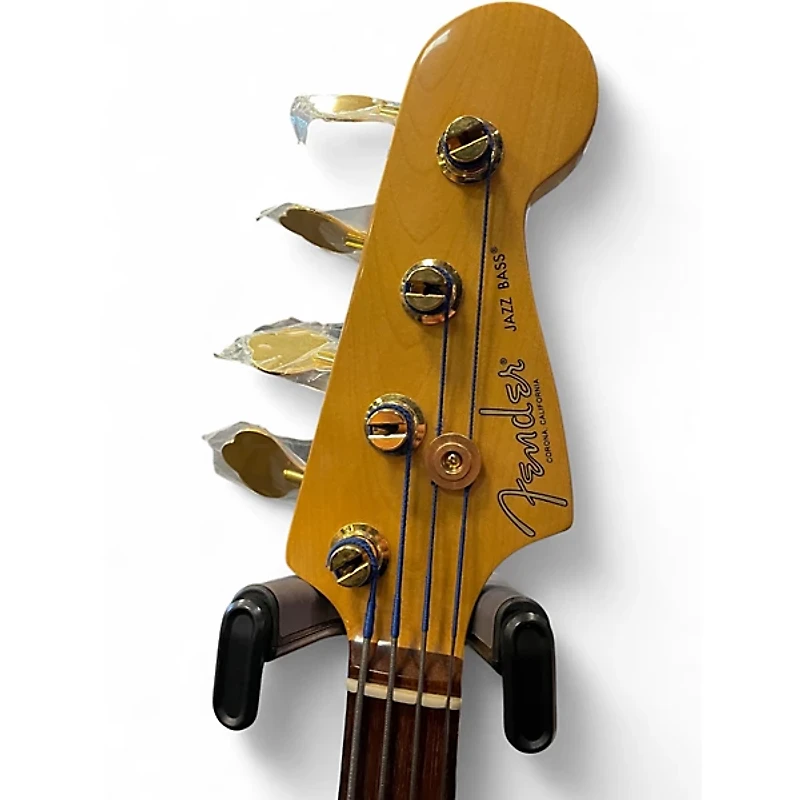 Used Fender 75th Anniversary Commemorative American Jazz Bass Bourbon Burst Electric Bass Guitar
