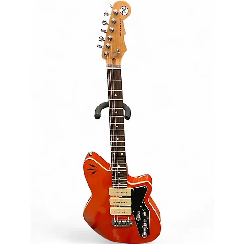Used Reverend Ron Asheton Rock Orange Solid Body Electric Guitar