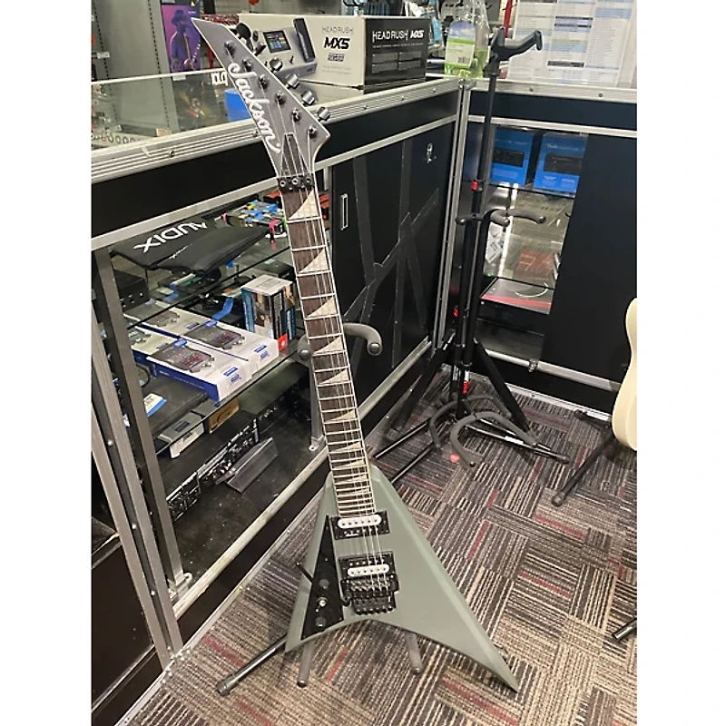 Used Jackson JS32 Randy Rhoads Left Handed Satin Grey Electric Guitar
