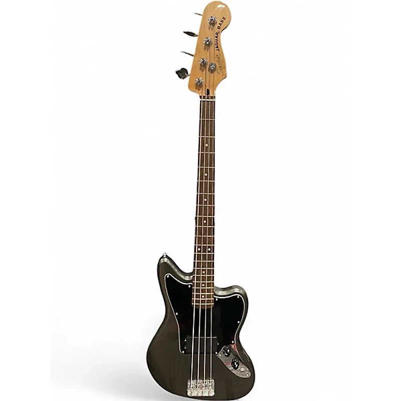 Used Squier Affinity Jaguar Bass Frost Metallic Electric Bass Guitar