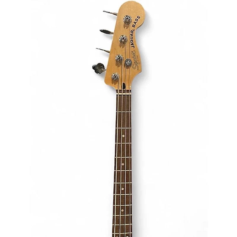 Used Squier Affinity Jaguar Bass Frost Metallic Electric Bass Guitar