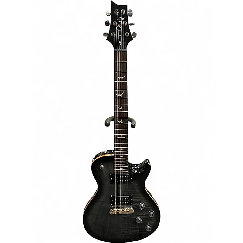Used PRS 245 SE Trans Black Solid Body Electric Guitar