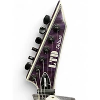Used ESP LTD MH1000 Deluxe Trans Purple Solid Body Electric Guitar