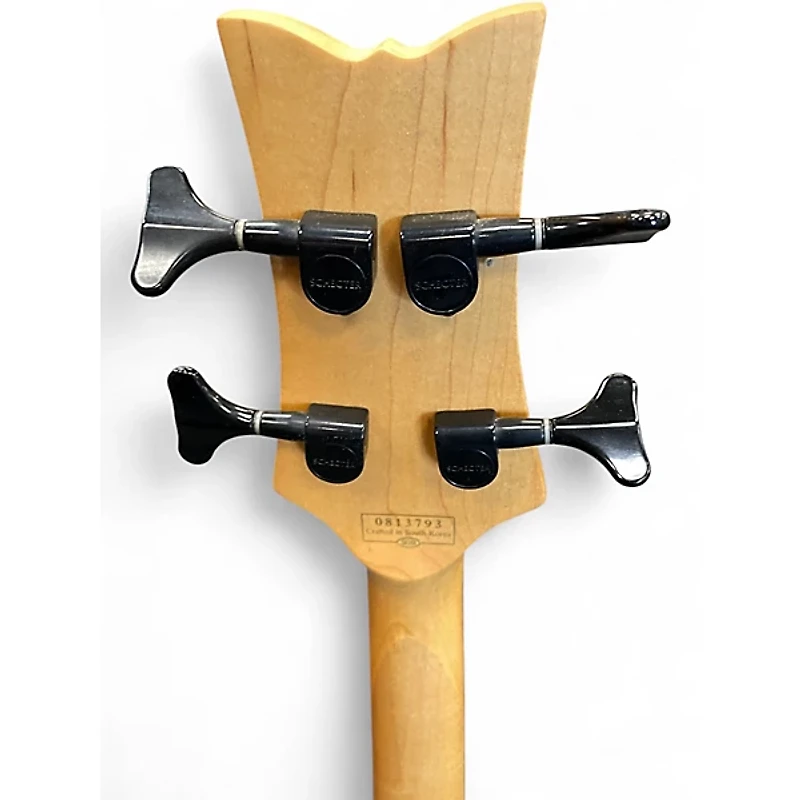 Used Schecter Guitar Research Damien 4 String Black Electric Bass Guitar