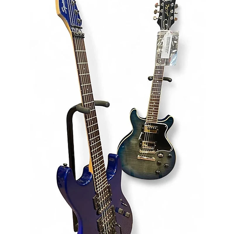 Used Squier Stagemaster Blue Solid Body Electric Guitar