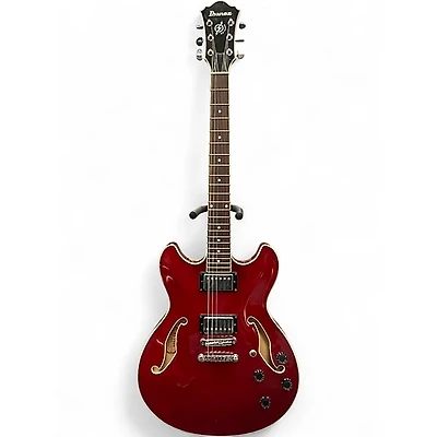 Used Ibanez AS73 Artcore Trans Red Hollow Body Electric Guitar