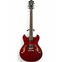 Used Ibanez AS73 Artcore Trans Red Hollow Body Electric Guitar