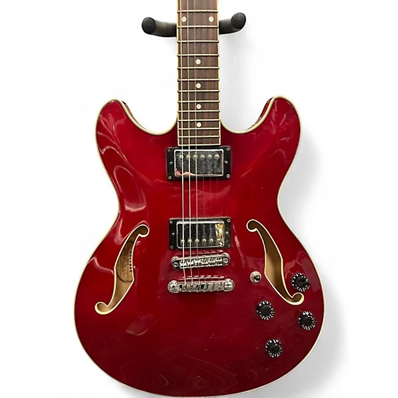 Used Ibanez AS73 Artcore Trans Red Hollow Body Electric Guitar