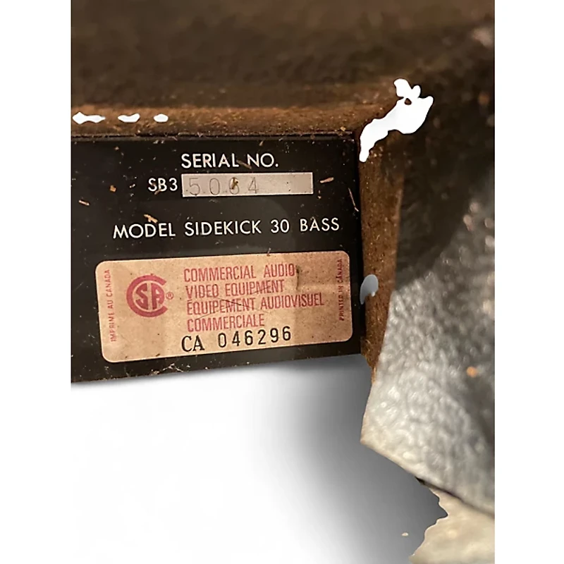 Used Fender SIDEKICK BASS 30 Bass Combo Amp