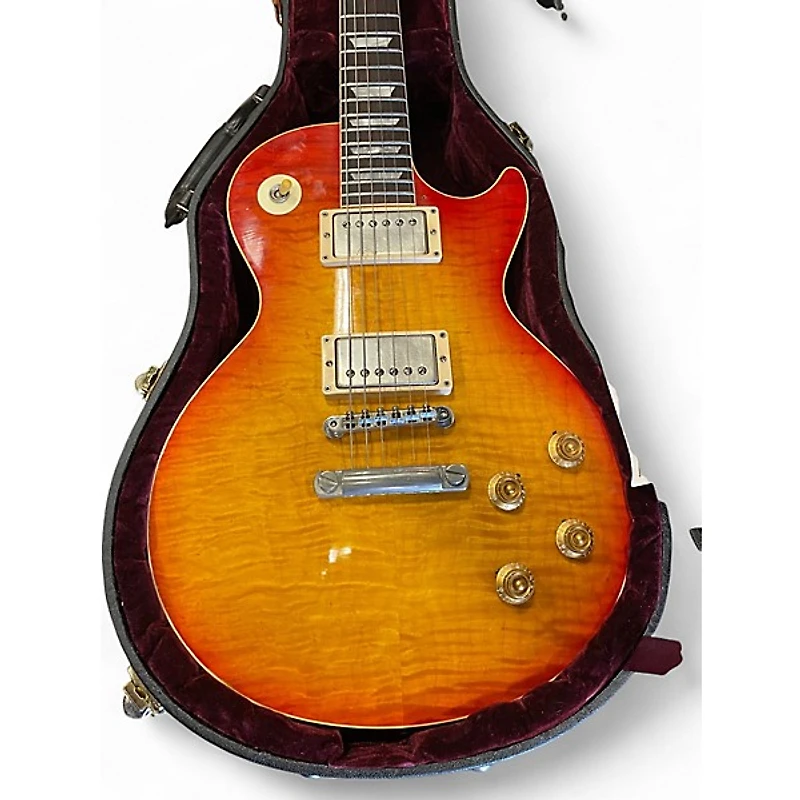 Used Gibson 2001 Custom Shop Les Paul R9 Art & Historic Reissue Cherry Sunburst Solid Body Electric Guitar
