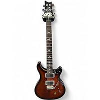 Used PRS SE Custom 24 Black Gold Sunburst Solid Body Electric Guitar