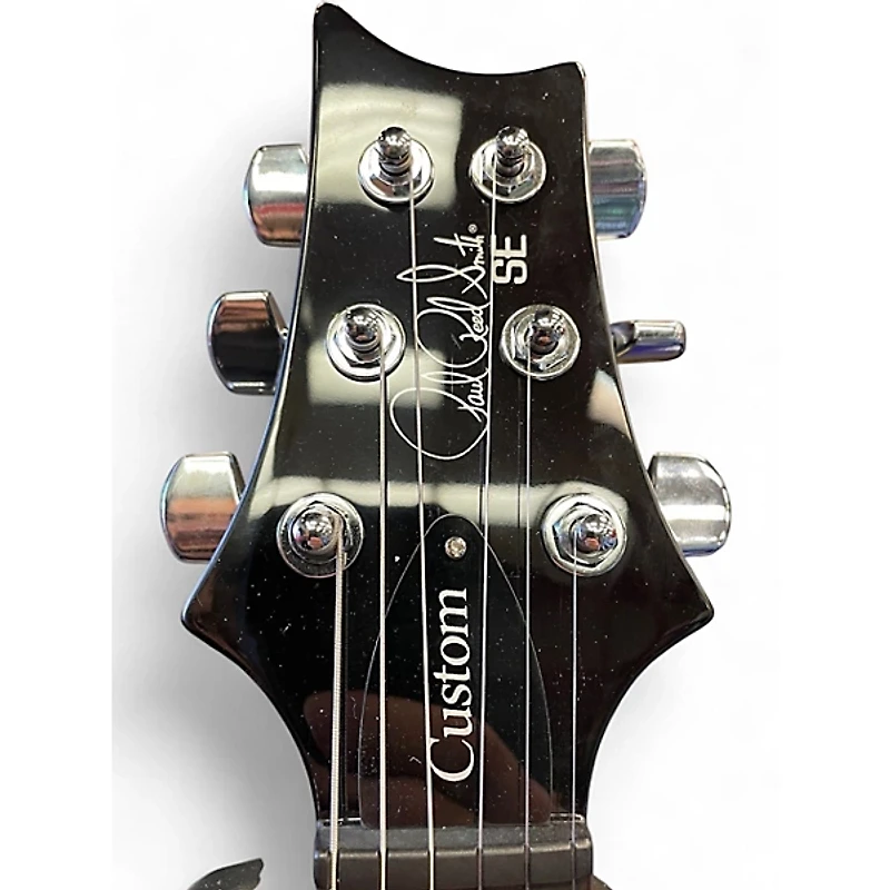 Used PRS SE Custom 24 Black Gold Sunburst Solid Body Electric Guitar