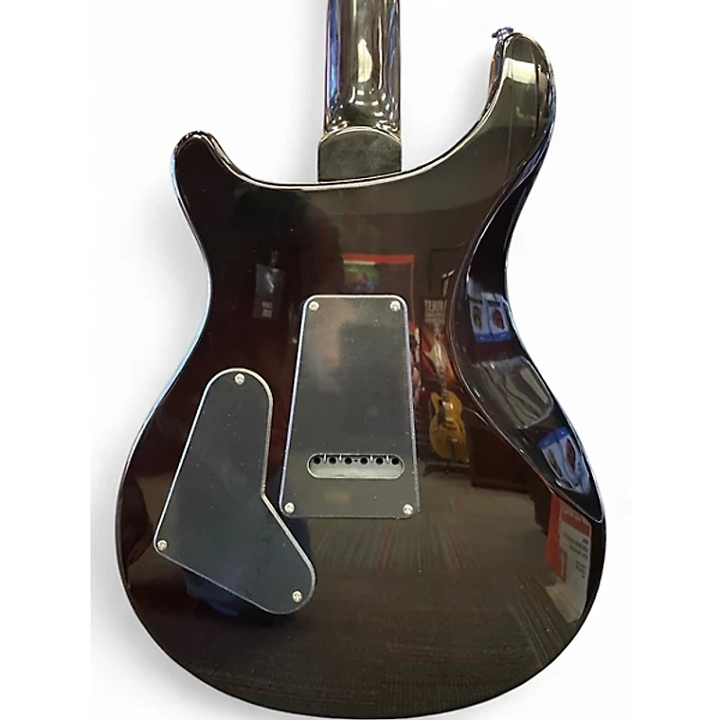 Used PRS SE Custom 24 Black Gold Sunburst Solid Body Electric Guitar