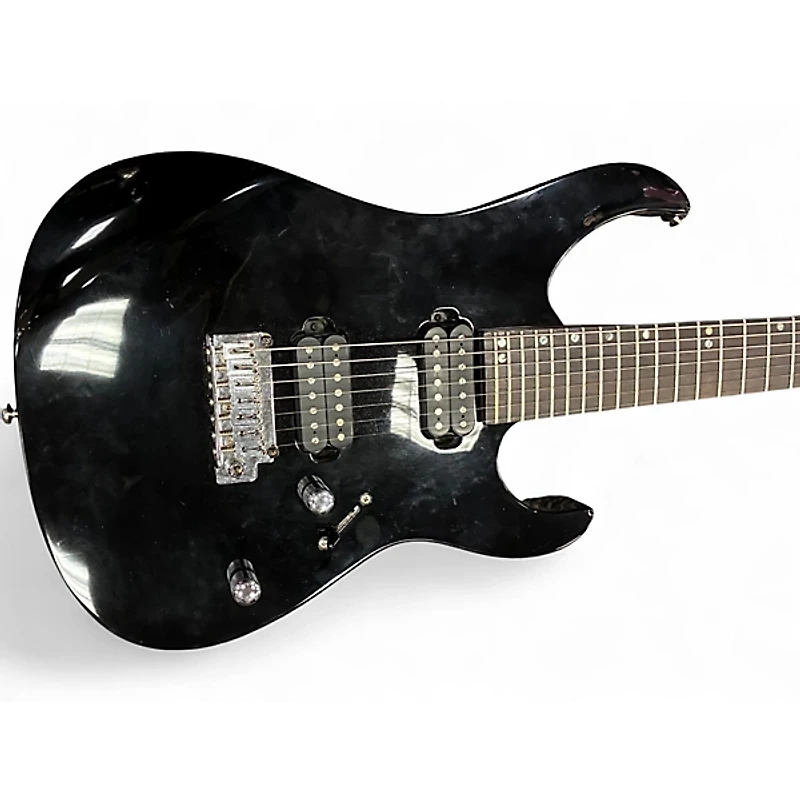 Used Cort solo 7 Black Solid Body Electric Guitar