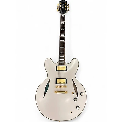 Used Epiphone EMILY WOLFE SHERATON WHITE Hollow Body Electric Guitar