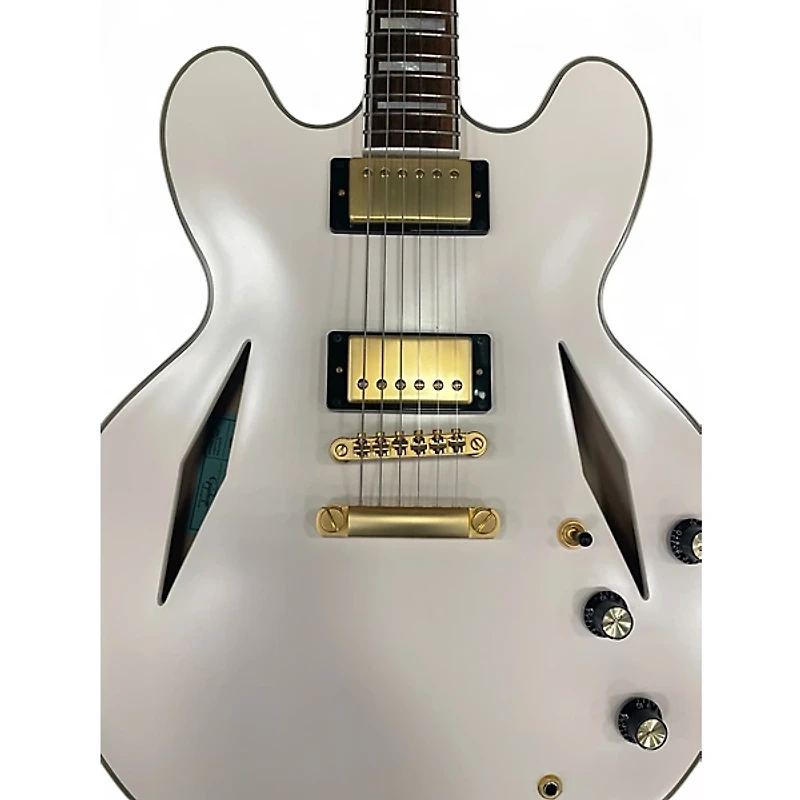 Used Epiphone EMILY WOLFE SHERATON WHITE Hollow Body Electric Guitar