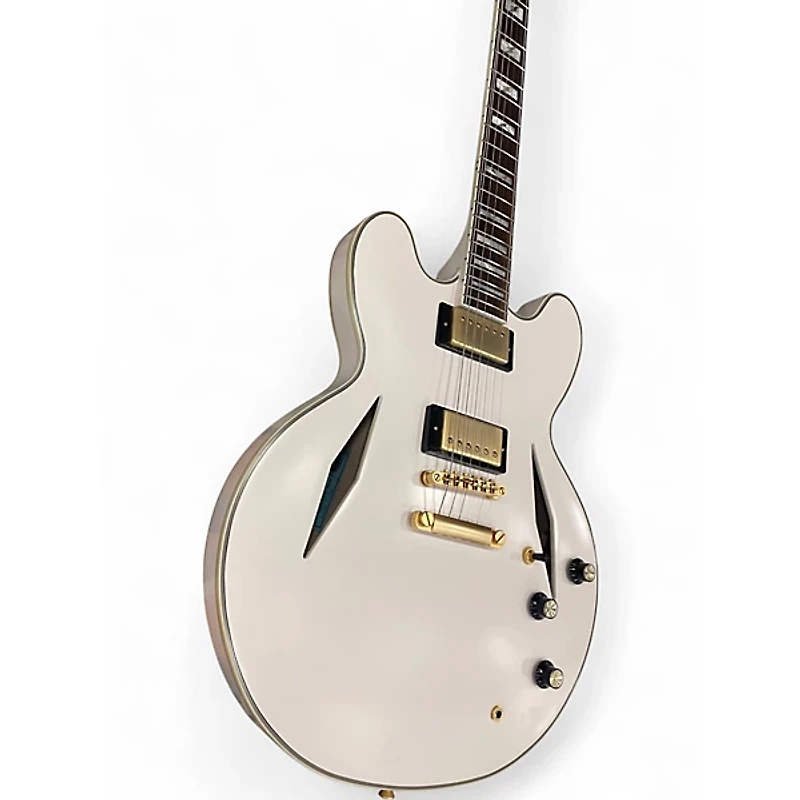 Used Epiphone EMILY WOLFE SHERATON WHITE Hollow Body Electric Guitar