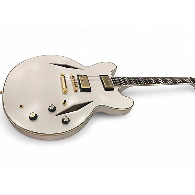 Used Epiphone EMILY WOLFE SHERATON WHITE Hollow Body Electric Guitar