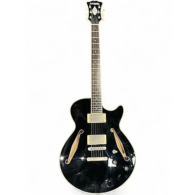 Used D'Angelico EXCEL SS TOUR Black Hollow Body Electric Guitar