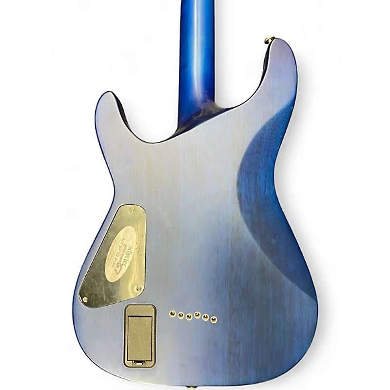 Used Schecter Guitar Research C1 Platinum Blue Solid Body Electric Guitar