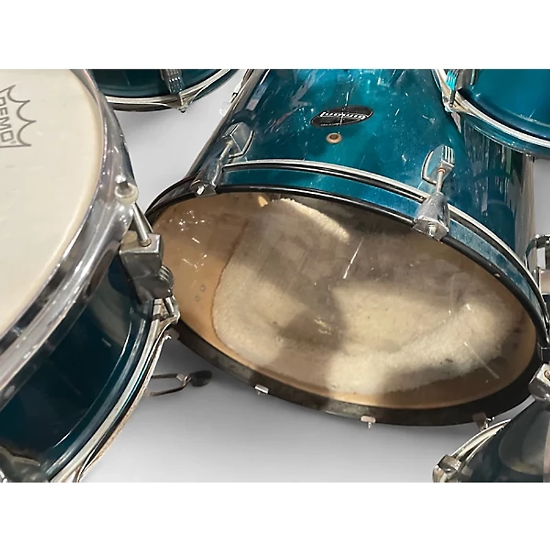 Used Ludwig 5 Piece Accent CS blue Drum Kit