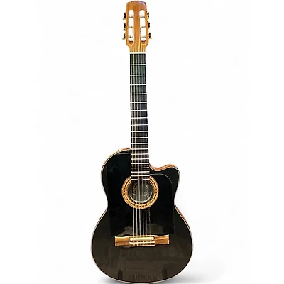 Vintage 1997 Gibson chet atkins Black Classical Acoustic Electric Guitar