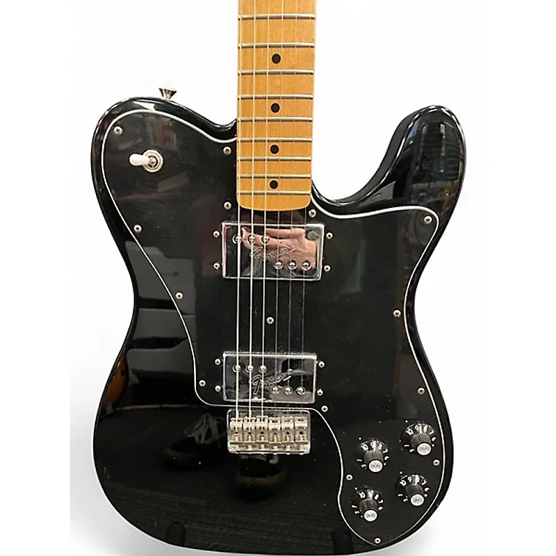 Used Fender Classic Player Telecaster Deluxe Black Solid Body Electric Guitar