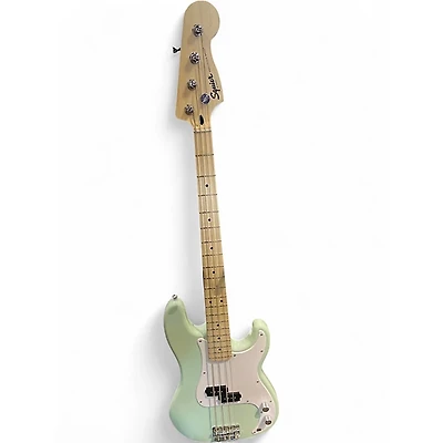 Used Squier Precision Bass Seafoam Green Electric Bass Guitar