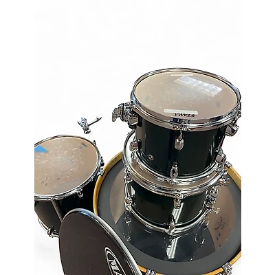 Used 1990s Mapex 6 Piece Meridian Green Drum Kit Emerald Green Drum Kit