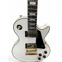 Used Epiphone Les Paul Custom Alpine White Solid Body Electric Guitar