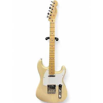 Used 2018 Fender Parallel Universe Series Whiteguard Strat Vintage Blonde Solid Body Electric Guitar