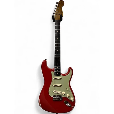 Used Fender Custom Shop 1962 Relic Stratocaster Aged Seminole Red Solid Body Electric Guitar
