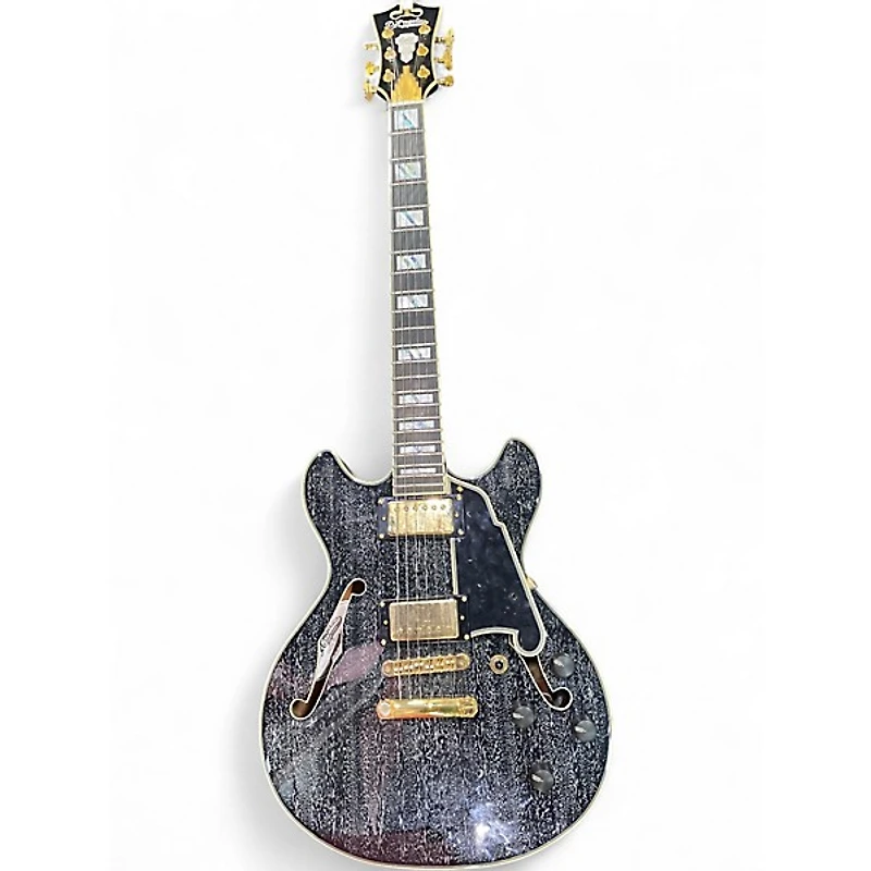 Used D'Angelico Excel Mini DC Black Dog Hollow Body Electric Guitar