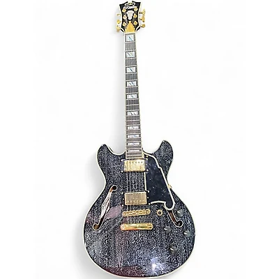 Used D'Angelico Excel Mini DC Black Dog Hollow Body Electric Guitar