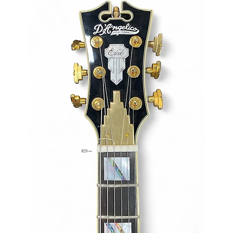 Used D'Angelico Excel Mini DC Black Dog Hollow Body Electric Guitar
