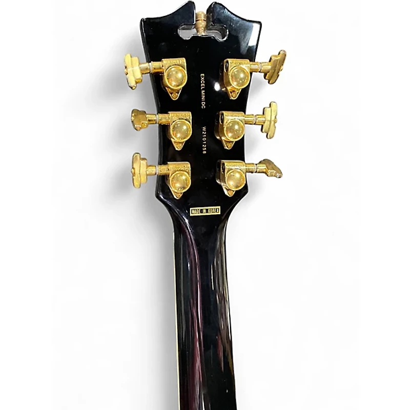 Used D'Angelico Excel Mini DC Black Dog Hollow Body Electric Guitar