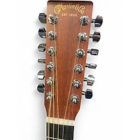 Used Martin D12X1AE Natural 12 String Acoustic Electric Guitar
