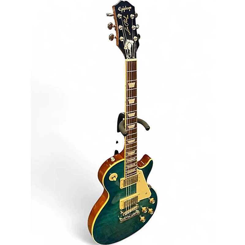 Used Epiphone Les Paul Standard 60'S Ocean Water Perimeter Solid Body Electric Guitar