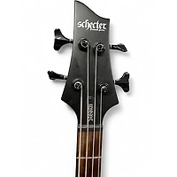 Used Schecter Guitar Research Stiletto Stealth-4 Satin Black Electric Bass Guitar