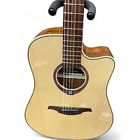 Used Lag Guitars Tramontane T88DCE Natural Acoustic Electric Guitar