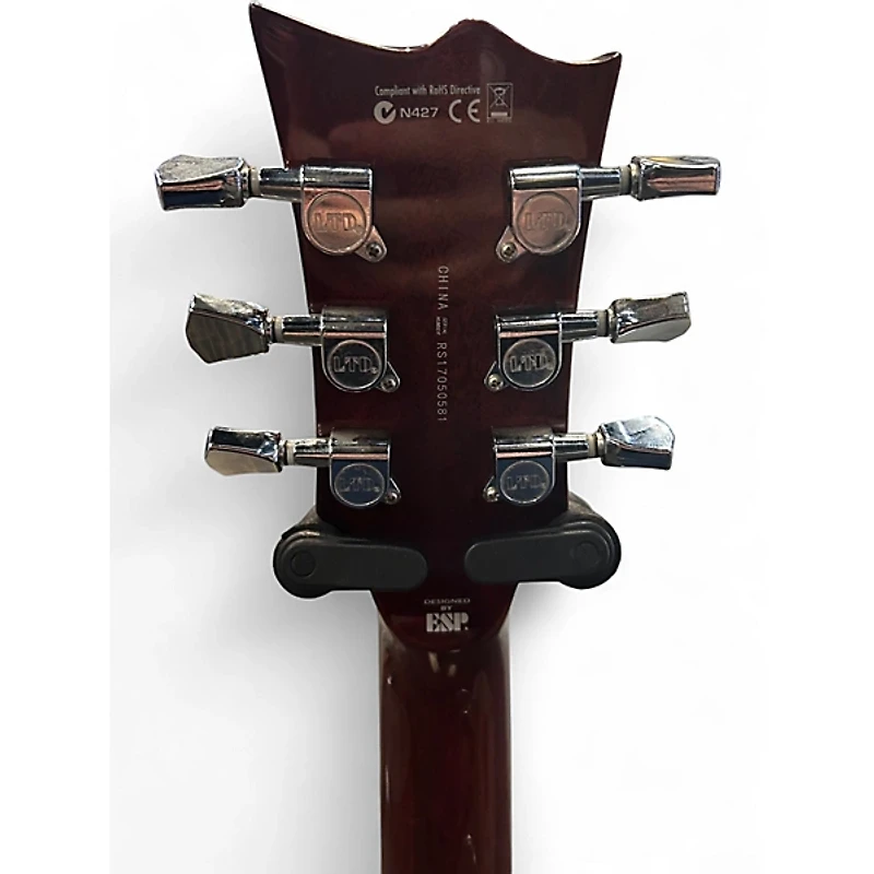 Used ESP LTD EC256FM Dark Brown Sunburst Solid Body Electric Guitar