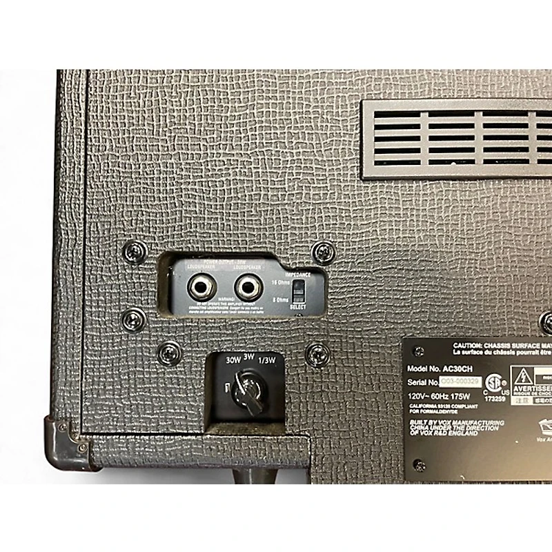 Used VOX AC30CH Tube Guitar Amp Head
