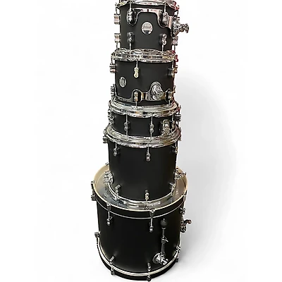 Used PDP by DW 5 Piece Concept Series Satin Black Drum Kit